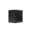WP RWA-09604-B Armario Mural 9U Fondo 450 - Puerta de Cristal - Cerradura de Seguridad - Color Negro