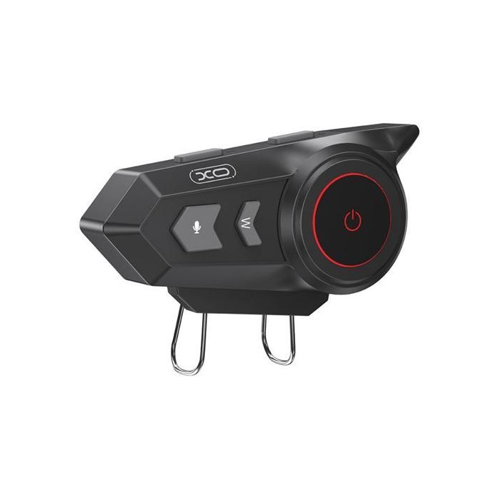 XO BE47 Intercomunicador para Casco de Moto - Bluetooth 5.3 - Alcance hasta 20m - Color Negro