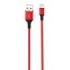 XO Cable NB143 Cordon USB - Lightning - 2.4A - 2m - Color Rojo