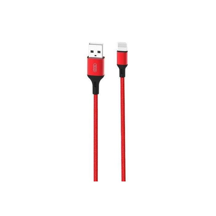 XO Cable NB143 Cordon USB - Lightning - 2.4A - 2m - Color Rojo