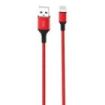 XO Cable NB143 Cordon USB - Lightning - 2.4A - 2m - Color Rojo