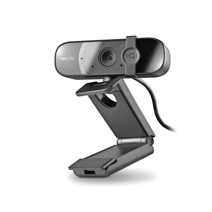 NGS XpressCam Webcam Full HD 1080p USB 2.0 - Microfono Integrado - Filtro de Privacidad - Campo Visual de 75º - Cable de 1.50m - Color Negro