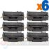 HP Q7553A/Q5949A Negro Pack de 6 Cartuchos de Tóner Genéricos - Reemplaza 53A/49A