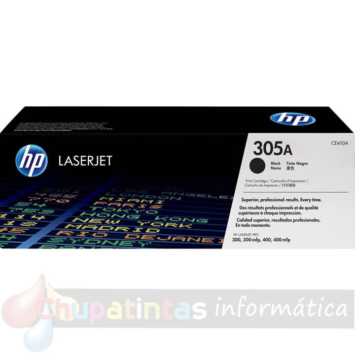 HP CE410A Negro Cartucho de Toner Original - 305A