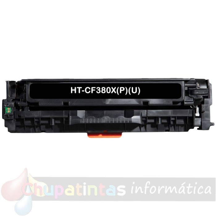 HP CC530A/CE410X/CE410A/CF380X/CF380A Negro Cartucho de Tóner Genérico - Reemplaza 304A/305X/305A/312X/312A-1