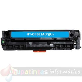 HP CC531A/CE411A/CF381A Cian Cartucho de Tóner Genérico - Reemplaza 304A/305A/312A