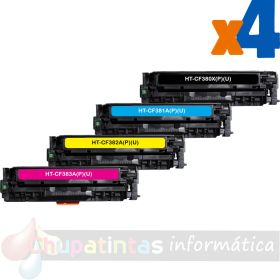 Canon 718 Pack de 4 Cartuchos de Tóner Genéricos