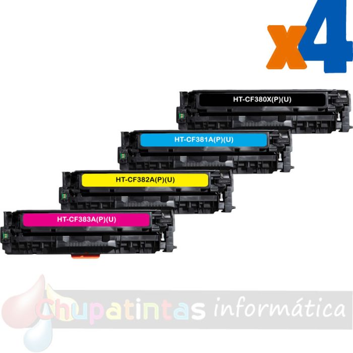 Canon 718 Pack de 4 Cartuchos de Tóner Genéricos