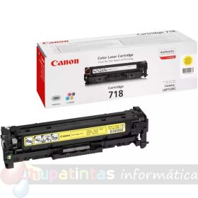 Canon 718 Amarillo Cartucho de Tóner Original - 2659B002