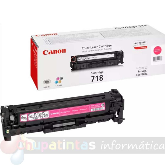 Canon 718 Magenta Cartucho de Tóner Original - 2660B002