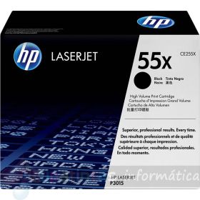 HP CE255X Negro Cartucho de Tóner Original - 55X
