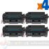 HP CE255A Negro Pack de 4 Cartuchos de Tóner Genéricos - Reemplaza 55A