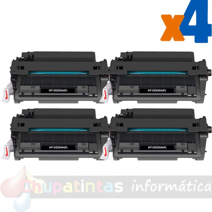 Canon 724 Negro Pack de 4 Cartuchos de Tóner Genéricos - Reemplaza 3481B002