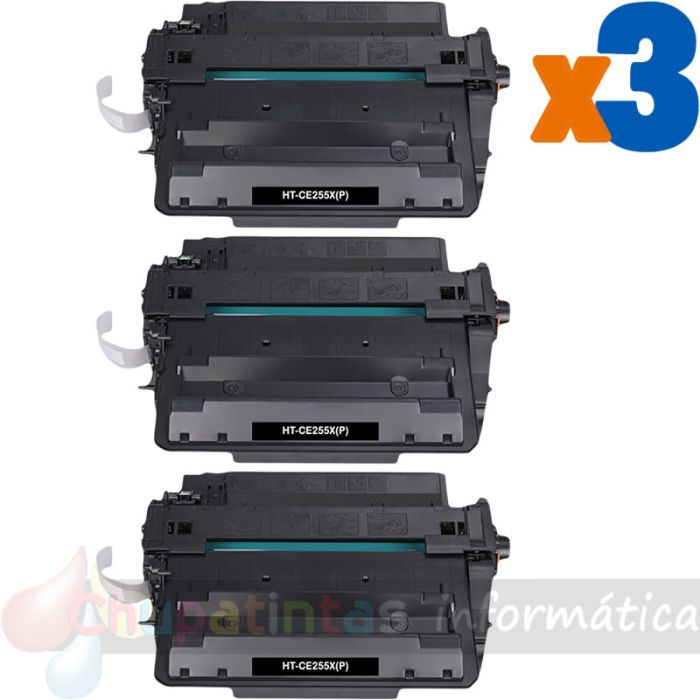 Canon 724H Negro Pack de 3 Cartuchos de Tóner Genéricos - Reemplaza 3482B002