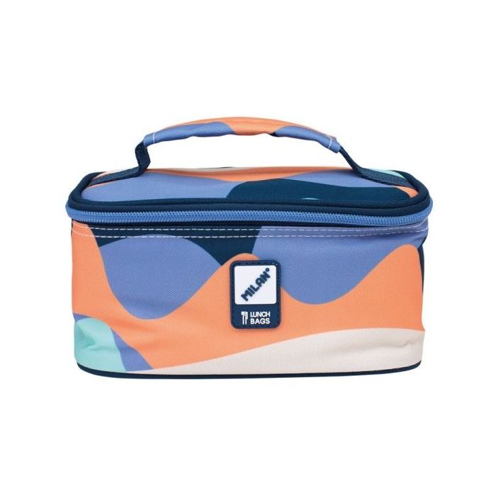 Milan The Fun Bolsa Isotermica Porta Alimentos 1,5L - Incluye 1 Recipiente para Alimentos - Interior Aislante Termico - Apertura Total - Asa Superior