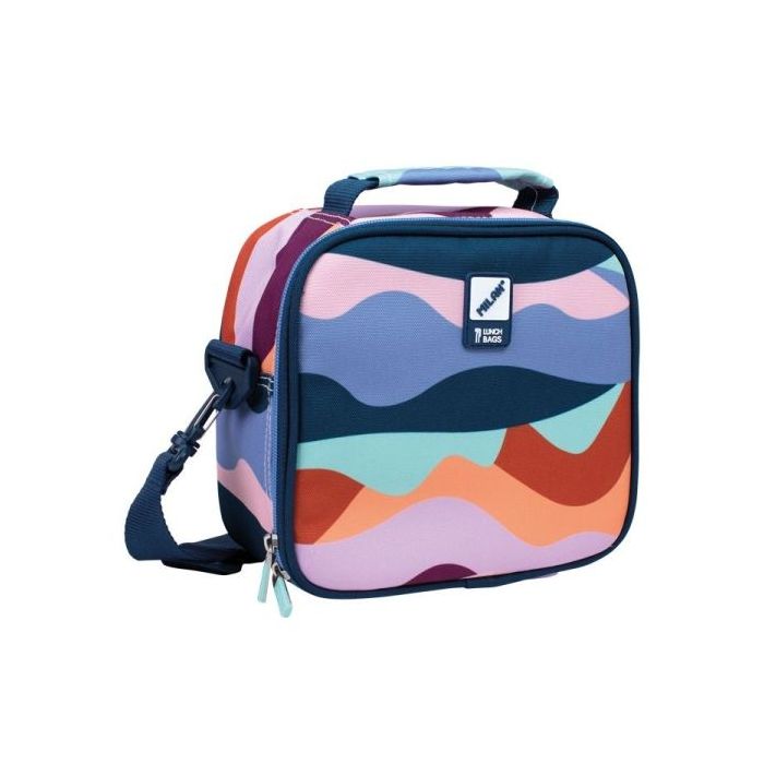 Milan The Fun Bolsa Isotermica Porta Alimentos 3,5L - Incluye 3 Recipientes para Alimentos - Interior Aislante Termico - Apertura Total - Correa Regulable y Extraible