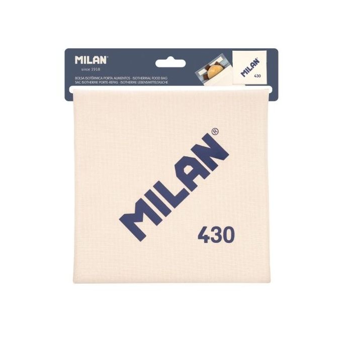 Milan Coleccion 430 Bolsa Isotermica Porta Alimentos 0.3L - Forro Interior Isotermico - Color Beige