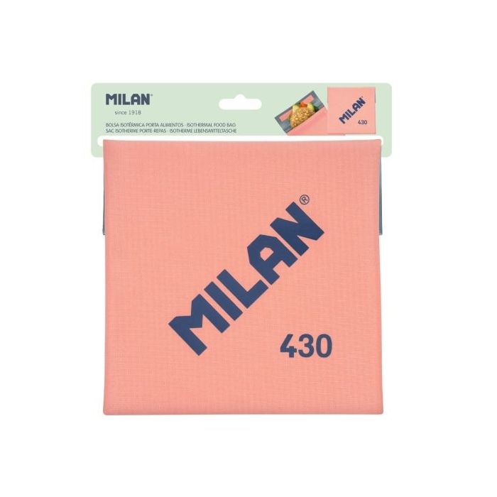 Milan Coleccion 430 Bolsa Isotermica Porta Alimentos 0.3L - Forro Interior Isotermico - Color Rosa