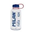 Milan Nata® 624 Botella de Tritan 1L - Muy Ligera - Dosificador Extraíble - Escala de Medida - Libre de BPA - Transparente7Azul