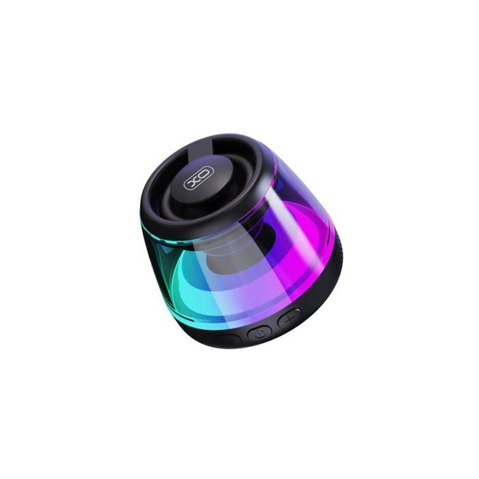 XO F62 Mini Altavoz Bluetooth Sobremesa - Bluetooth 5.3 - 5W - Base Magnetica - Colgador y Aro Magsafe - Iluminacion RGB - Color Negro