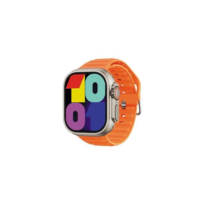 XO M10 Reloj Smartwatch Pantalla Cuadrada 2" HD - Llamadas BT - IP67 - Cargador Magnetico - Color Naranja