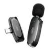 XO MKF08A Microfono Inalambrico de Solapa - Conector Tipo C - Autonomia hasta 6 Horas - Alcance 10 Metros - Color Negro