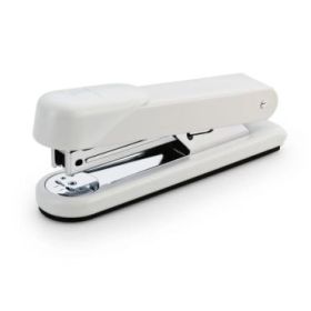 Novus Stabil Grapadora de Sobremesa - Capacidad de grapado 30 Hojas - Grapas 24/6, 26/6 - Grapado Abierto, Cerrado y Clavado - Color Blanco