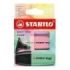 Stabilo Boss Mini Pastel Pack de 3 Marcadores Fluorescentes - Trazo entre 2 y 5mm - Tinta con Base de Agua - Antisecado - Colores Verde, Rosa y Violeta