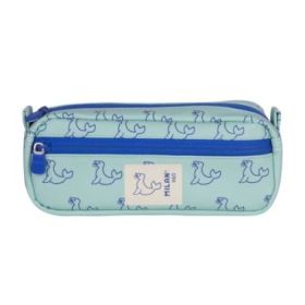 Milan Coleccion 460 Portatodo Rectangular - 2 Compartimentos con Cremallera - Color Verde/Azul