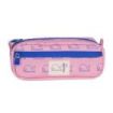 Milan Coleccion 460 Portatodo Rectangular - 2 Compartimentos con Cremallera - Color Rosa/Azul