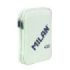 Milan Coleccion 430 Plumier de 2 Pisos con 2 Gomas de Borrar, Sacapuntas, Lapiz, Boligrafo P1 Touch Azul, Regla, 12 Lapices de Colores y 18 Rotuladores - Color Verde