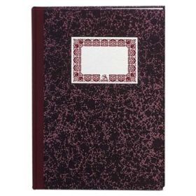 Dohe Cuaderno Cartone Modelo Caja de 100 Hojas - Folio Natural - Tapa en Tres Piezas con Lomera de Tela - Interior en Papel Offset de 70g/m2 - Cosidos a Hilo Vegetal - Lomo Burdeos