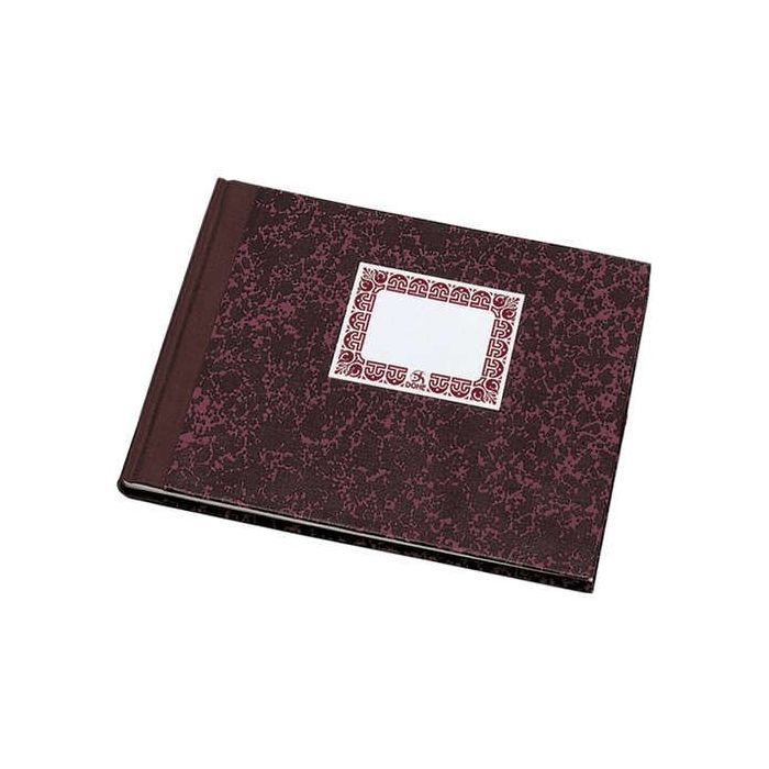 Dohe Cuaderno Cartone Modelo Caja de 100 Hojas - Cuarto Apaisado - Tapa en Tres Piezas con Lomera de Tela - Interior en Papel Offset de 70g/m2 - Cosidos a Hilo Vegetal - Lomo Burdeos