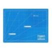 Dahle 10690 Plancha de Corte A4 22x30cm - 5 Capas con Nucleo Resistente al Corte - Lineas de Orientacion - Color Azul