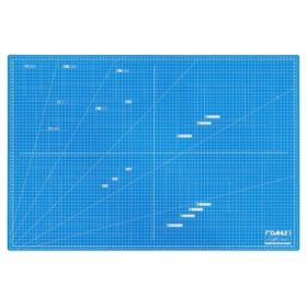 Dahle 10693 Plancha de Corte A1 60x90cm - 5 Capas con Nucleo Resistente al Corte - Lineas de Orientacion - Color Azul