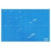 Dahle 10693 Plancha de Corte A1 60x90cm - 5 Capas con Nucleo Resistente al Corte - Lineas de Orientacion - Color Azul