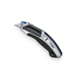 Dahle 10891 Profesional Heavy Duty Cuter con Cuchilla Trapezoidal de Acero al Carbono SK5 - Guia Automatica - Cuerpo Metalico - Mango Ergonomico con Agarre de Goma