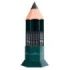 Faber-Castell Castell 1111 Expositor con 120 Lapices de Grafito - Grados de dureza Surtidos - Mina Resistente a la Rotura - Cuerpo con Acabado en Negro