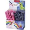 Faber-Castell Expositor de 144 Lapices de Grafito HB - Diseños con Motivos de Dinosaurios y Unicornios - Colores Surtidos