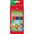 Faber-Castell Super Mine Ergonomics Pack de 24 Lapices de Colores Triangulares Ergonomicos - Mina de 4mm - Resistencia a la Rotura - Colores Surtidos