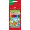 Faber-Castell Super Mine Ergonomics Pack de 24 Lapices de Colores Triangulares Ergonomicos - Mina de 4mm - Resistencia a la Rotura - Colores Surtidos
