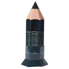 Faber-Castell Castell 9000 Expositor de 120 Lapices de Grafito - Grados de Dureza Surtidos - Mina Resistente a la Rotura - Ecologico