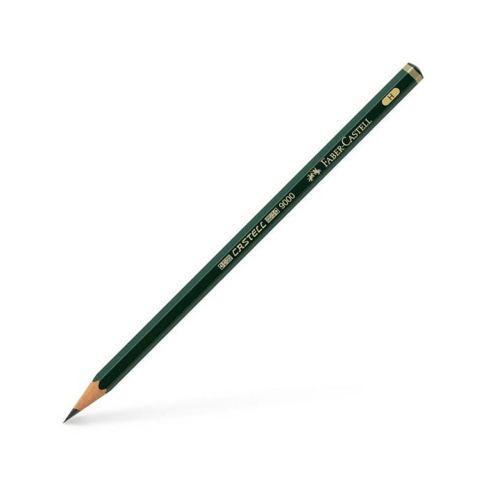 Faber-Castell Castell 9000 Lapiz de Grafito H - Mina Resistente a la Rotura - Ecologico