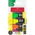 Faber-Castell TXTLNR Pack de 4 Marcadores Fluorescentes - Punta Biselada - Trazo entre 1, 2 y 5 mm - Tinta con Base de Agua - Colores Neon Surtidos