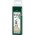 Faber-Castell Ecco Pigment Pack de 4 Rotuladores Calibrados 0.2, 0.4, 0.6, 0.8mm - Punta Engastada en Metal - Tinta Pigmentada Resistente al Agua y a la Luz - Color Negro