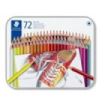 Staedtler 175 Caja Metalica de 72 Lapices Hexagonales de Colores - Colores Surtidos