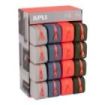 Apli Neon Expositor de 16 Estuches de Silicona Rectangular - Cremallera Repelente al Agua - Medidas 75x185x55mm - Colores Surtidos
