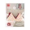 Apli Kids Corona de Cumpleaños - Con Numeros del 1 al 5 - Ajustable y Reversible - Fabricada en Tela - Color Rojo y con Estrellas