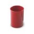 Faibo Cubilete Redondo 7.8x10cm - Fabricado en Poliestireno - 100% Reciclable - Color Rojo