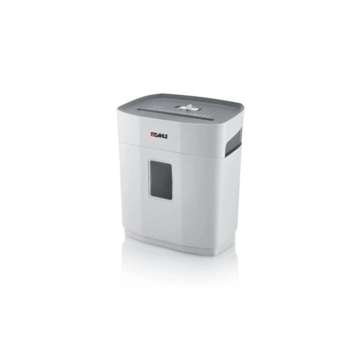 Dahle PaperSAFE 120 Destructora de Papel Manual Corte en Particulas P-4 - Destruye hasta 8 Hojas - Papelera de 12L - Apta para Papel y Tarjetas - Color Gris